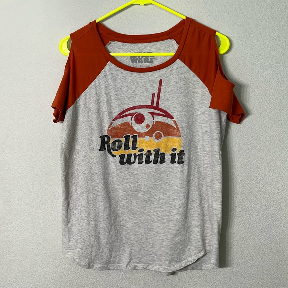 Her Universe Bb8 “Roll with it” tee